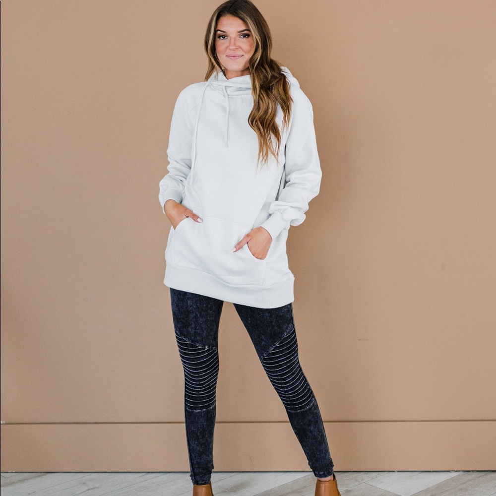 Zenana Full Size Run Drawstring Hoodie with Kangaroo Pocket